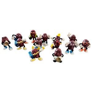 The California Raisins Figures Lot 13pc Vintage Collectible Toys